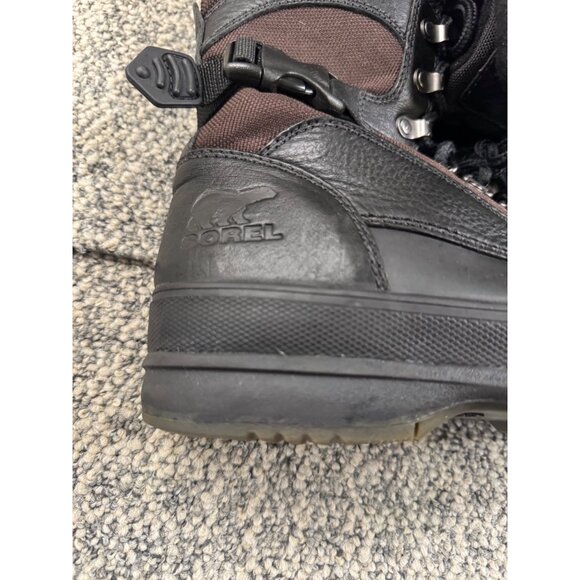 Sorel Mens NM1875-908 Waterproof Winter Boots Size 10 Black & Brown - Picture 12 of 14